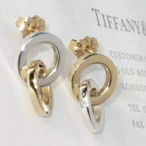 Tiffany & Co Interlocking Gold Silver Earring